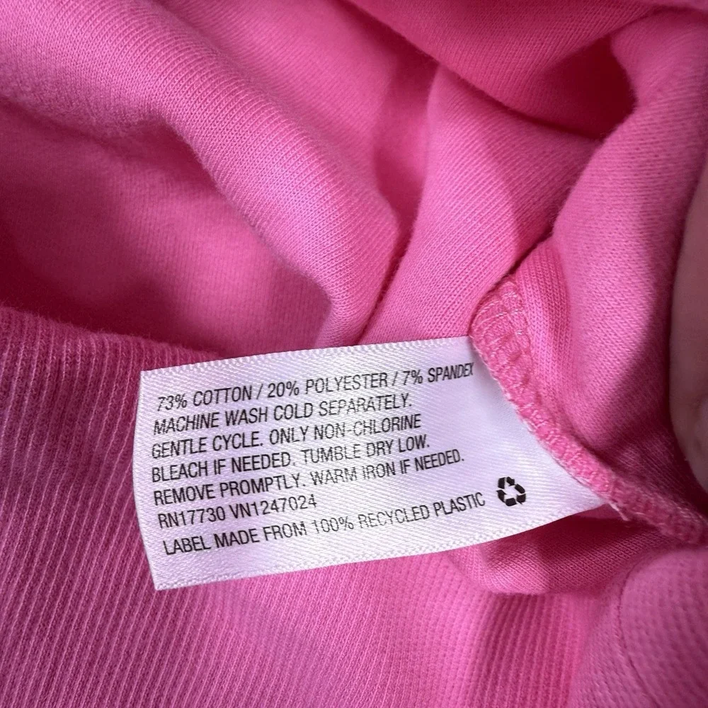 Victor Glemaud X Target Cropped Pullover Sweatshirt Womens Medium Pink NWT - Picture 7 of 8